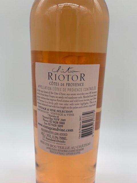 SAINT MAX 2019 COTES DE PROVENCE (FORMALLY CHATEAU RIOTER)